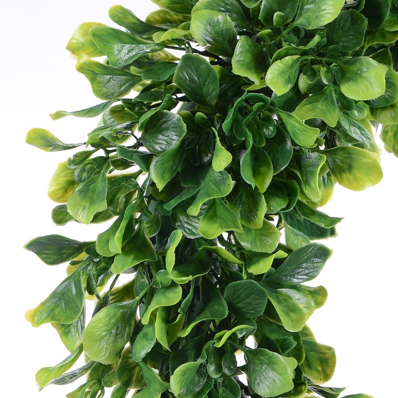 Lvydec 15" Boxwood Wreath - Artificial Green Leaves Wreath for Front Door, Wall, Window & Party Decor - Image 5